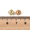 Brass & Alloy & Rhinestone Enamel Beads RB-CBA973B-11E-G-3