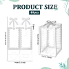 Folding Heart Print Transparent PVC Gift Packing Boxes CON-WH0085-192C-02-2