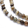 Natural Striped Agate/Banded Agate Beads G-J371-14-6mm-3