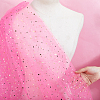 Star Moon Pattern Polyester Mesh Lace Fabric DIY-WH0504-446A-3