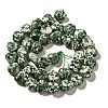 Natural Green Spot Jasper Beads Strands G-R190-10mm-68-3