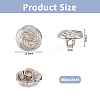 40Pc 1-Hole Zinc Alloy Shank Buttons BUTT-FH0001-039-2