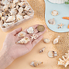 100Pcs 10 Styles Opaque Acrylic Pendants OACR-PH0004-41-5