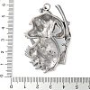 304 Stainless Steel Big Pendants STAS-M113-11AS-01-3