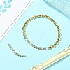 2Pcs 2 Colors Brass Pave Clear Cubic Zirconia Enamel Evil Eye Connector Charms KK-CJ0014-18-6