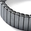 Non-Magnetic Synthetic Hematite Beaded Stretch Bracelets BJEW-H589-02D-2