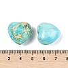 Dyed Natural Imperial Jasper Heart Palm Stone G-Q021-03B-3