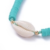 Handmade Polymer Clay Heishi Beads Braided Beaded Necklaces NJEW-JN02724-03-3