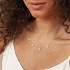 Stylish 925 Silver Clear Cubic Zirconia MAMA Letter Link Chain Necklaces for Mother's Day Gift ON4578-3-4