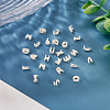 6Pcs 925 Sterling Silver Hollow Initial Beads STER-TA0001-53N-9