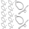 12 Bags 304 Stainless Steel Toggle Clasps STAS-BBC0009-35-1