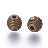 Tibetan Style Alloy Beehive Beads PALLOY-6662-AB-NR-2
