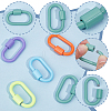 6Pcs 6 Styles Baking Paint Alloy Screw Locking Carabiners FIND-DR0002-08B-3