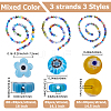 3 Strands 3 Styles Handmade Millefiori Glass Beads Strands LK-PA0001-04A-2