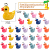 21Pcs 7 Colors Resin Pendant FIND-YW0005-40-2