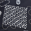 Iron & Clear Acrylic Chest Bikini Body Chains for Sexy Women AJEW-WH0348-730-4