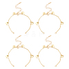 10Pcs Brass Curb Chains Bracelet Making AJEW-UN0001-19-1