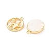 Rack Plating Alloy Acrylic  Pendants FIND-M038-18G-2