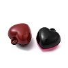 Spray Painted Alloy Heart Charms FIND-C075-07-2
