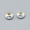 925 Sterling Silver Spacer Beads X-STER-T002-207S-2