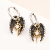 316 Surgical Stainless Wing Hoop Earrings EJEW-C160-12AS-01-4