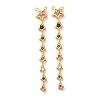 Brass Micro Pave Colorful Cubic Zirconia Big Pendants KK-A304-31B-G-1