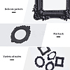 5Pcs 5 Styles Resin Embossed Photo Frames AJEW-FG0003-33-4