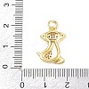 Brass Micro Pave Clear Cubic Zirconia Pendants KK-F938-25G-G-3