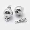 925 Sterling Silver Box Clasps STER-F037-054P-3