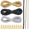 15M 3 Colors Braided Round Soft PU Imitation Leather Cords OCOR-CL0001-11B-7