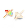 Beach Theme Alloy Enamel Pendants ENAM-T022-33H-2