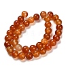 Dyed Natural Red Agate Beads Strands G-G203-10H-10mm-3
