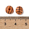 Spray Painted Wooden Beads WOOD-A029-07B-3