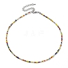 Glass Beaded Necklace NJEW-Z029-05I-1