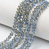 Electroplate Glass Beads Strands EGLA-A034-T4mm-K02-1