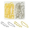 12Pcs 2 Colors Iron Brooch Findings IFIN-FS0001-38-1