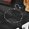 304 Stainless Steel Round Ball Cable Chain Bracelet Making AJEW-JB01331-02-1