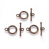 CCB Plastic Ring Toggle Clasps CCB-J027-77AB-1