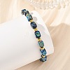 Adjustable Dyed Natural Imperial Jasper Cuboid Braided Bead Bracelets BJEW-JB14247-2