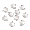 SHEGRACE Brass Rhinestone Claw Settings XGRQ6U204-924P-1