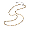 304 Stainless Steel Figaro Chains Necklaces for Men NJEW-435.0-JN05038-1