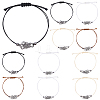 12Pcs 4 Colors 304 Stainless Steel Macrame Pouch Bracelet Making for Stone Holder AJEW-SC0003-01-1