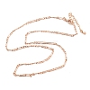 Brass Figaro Chains Necklaces for Women NJEW-D302-29RG-4
