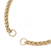 304 Stainless Steel Wheat Chain Bracelet Making AJEW-JB01472-2