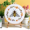 DIY Flower & Bee Pattern Embroidery Kits for Starter PW-WG7B55D-03-1