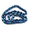 Electroplated Synthetic Magnetic Hematite Beads Strands G-P545-G01-02E-2