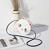 Cat PU Leather Shoulder Bag Making Kits ANIM-PW0002-31A-1