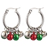 304 Stainless Steel Hoop Earrings EJEW-JE06066-2