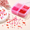 1200Pcs 4 Colors Transparent Acrylic Beads TACR-YW0002-45-5