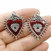 Gothic Style Alloy Resin Pendants PW-WGE8991-01-3